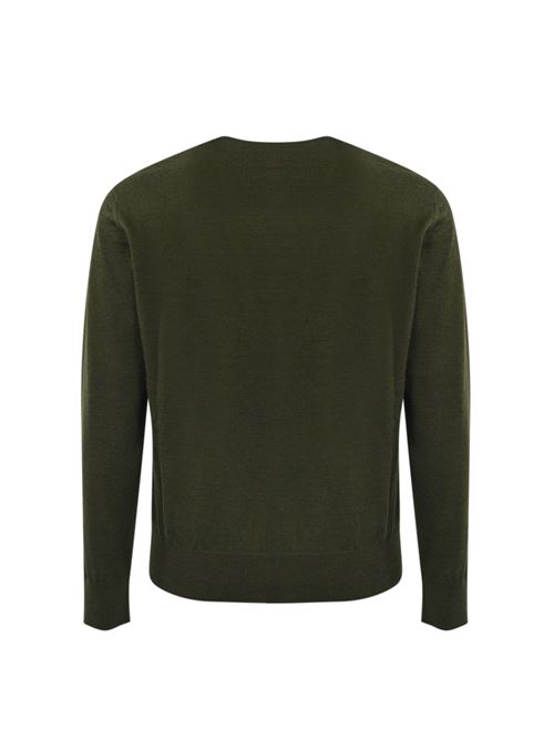 Pullover D2 Leaf in lana verde DSQUARED2 | S74HA1481 D13034961